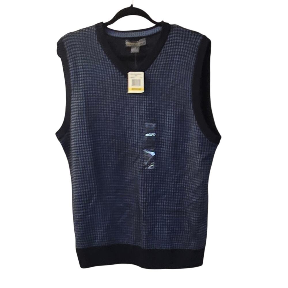 Tricots St Raphael Sweater Vest Mens Blue Preppy Collegiate Heritage Medium